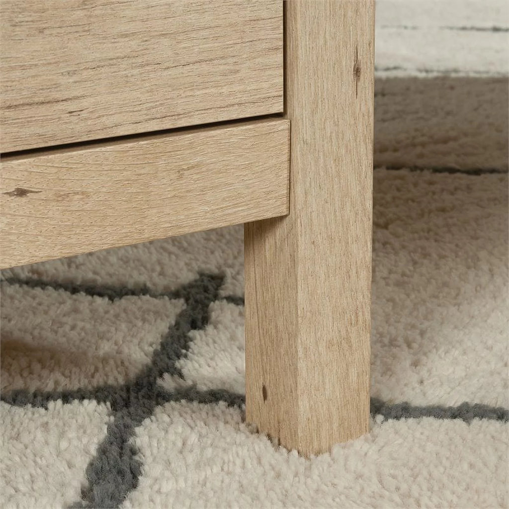 L-Shaped Engineered Wood Home Office Desk in Prime Oak A237117