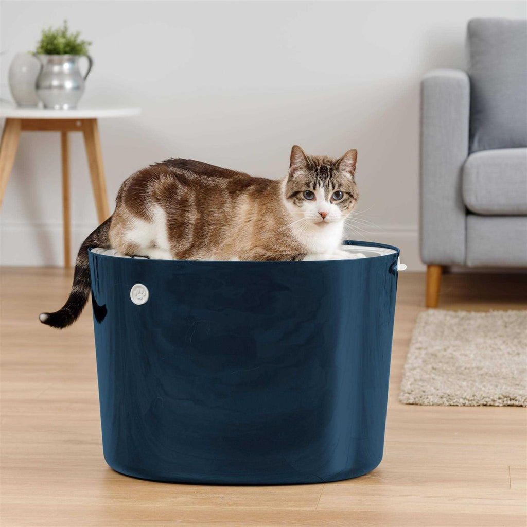 Top Entry Cat Litter Box with Scoop J661368