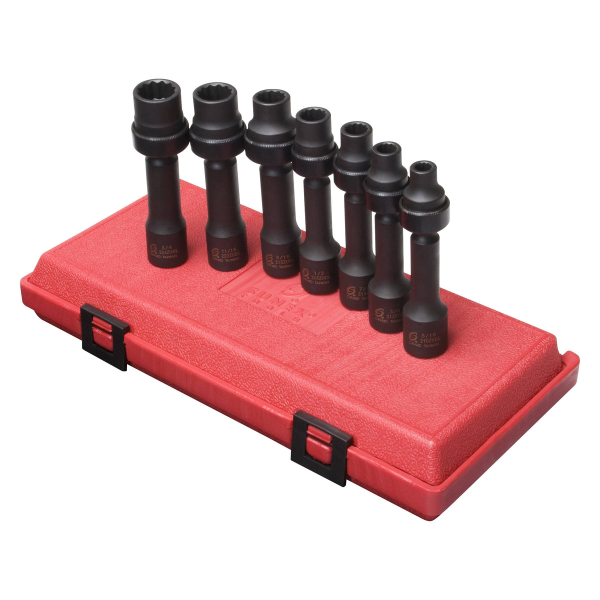 7 Piece 1/2" Drive 12 Point SAE Impact Socket Set A998