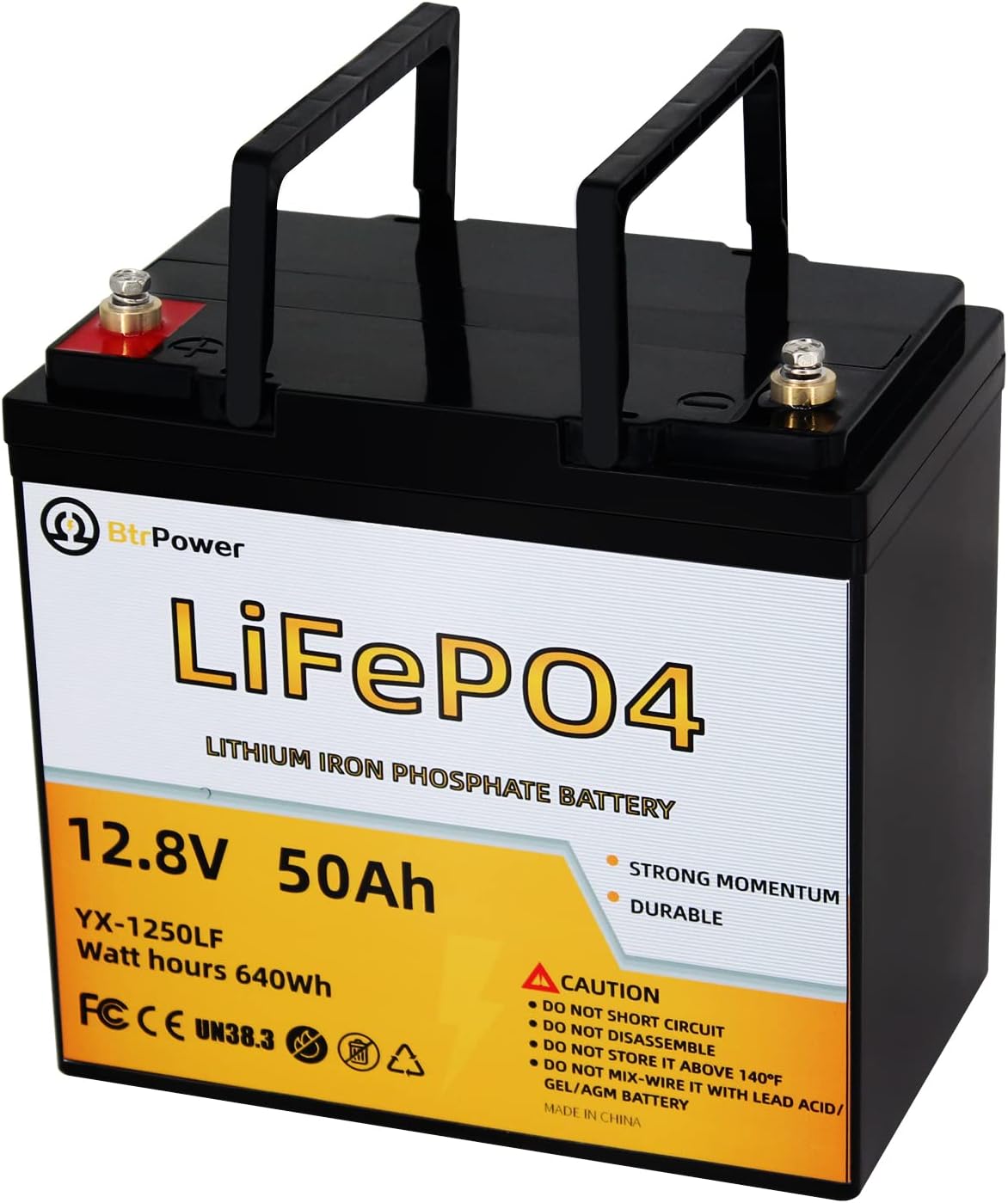 12V 200Ah Deep Cycle LiFePO4 Battery with Built-in 100AH BMS O1182