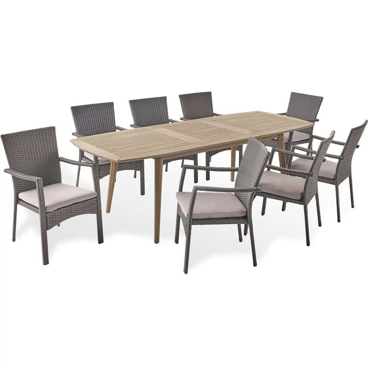 Wooden Expandable Patio Dining Set G959556