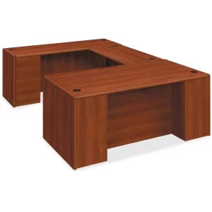Wood Peninsula with End Panel Q4826