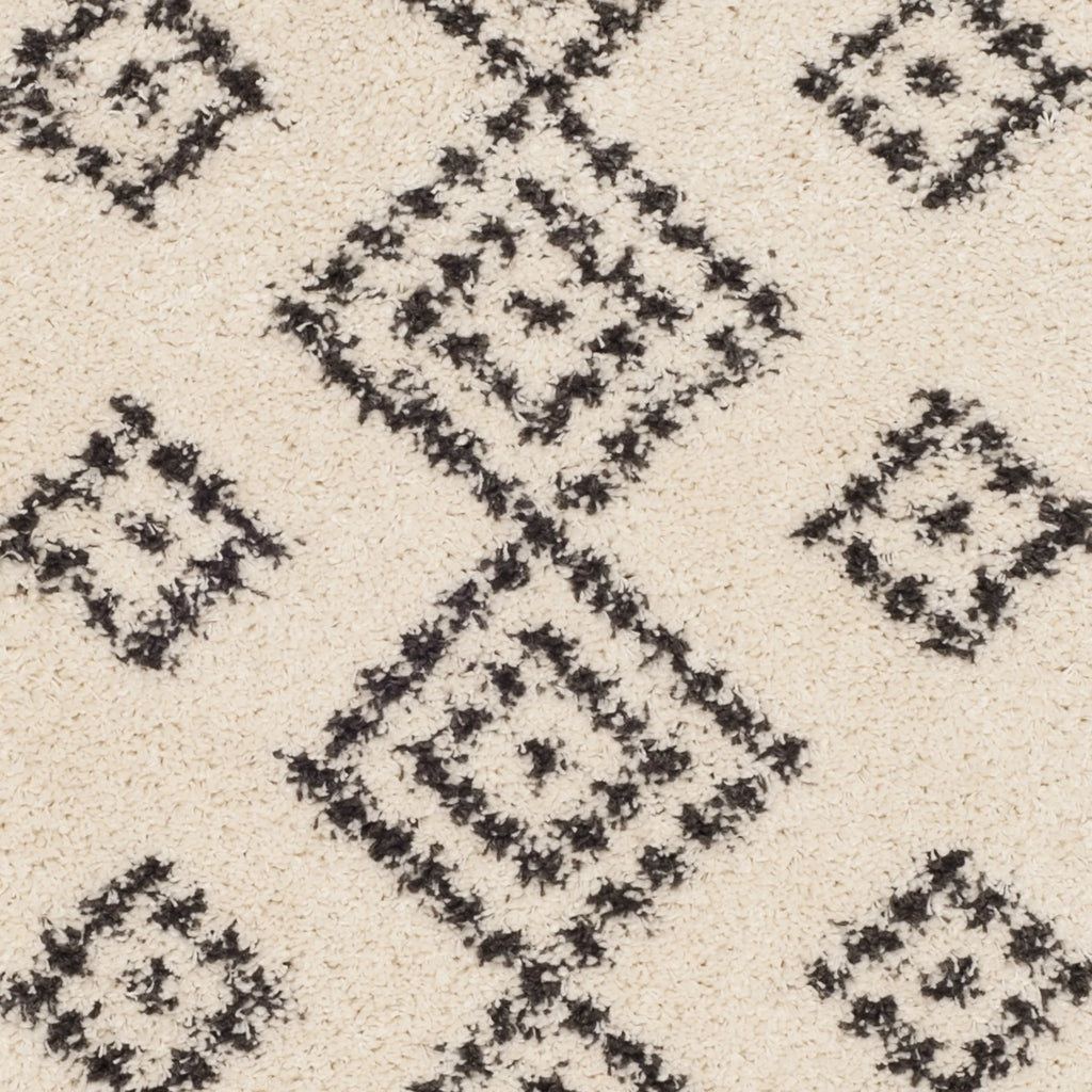 Geometric Moroccan Shag Runner Rug J5899
