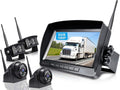 9 Inch Wireless Backup Camera System with DVR Quad Split Monitor Y783
