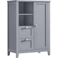 2 Drawers Freestanding Bathroom Storage Cabinet with Adjustable Shelves A168