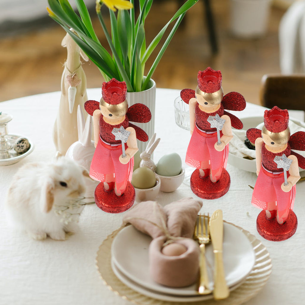 3 Pcs Nutcracker Angel Doll Christmas Tree Ornaments W469416