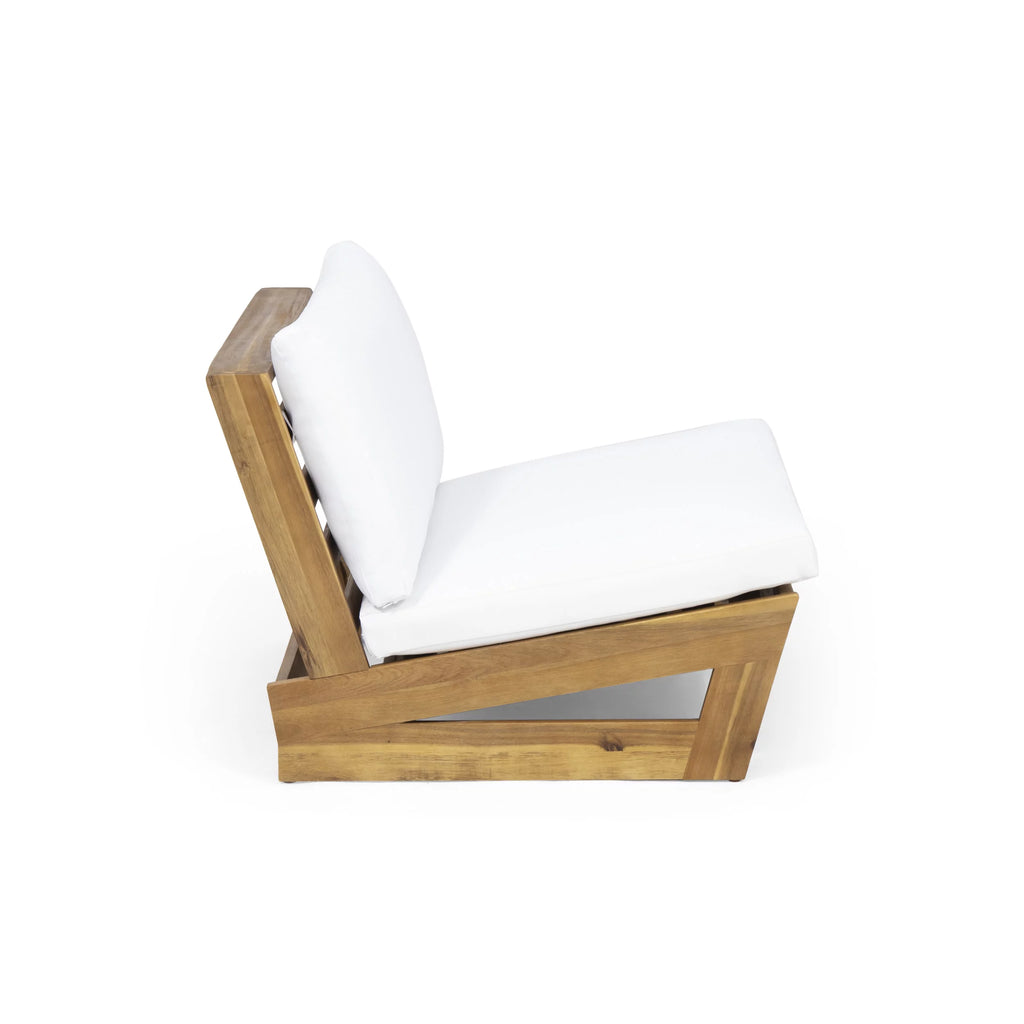 Acacia Wood Outdoor Club Chair with Cushions Y297496