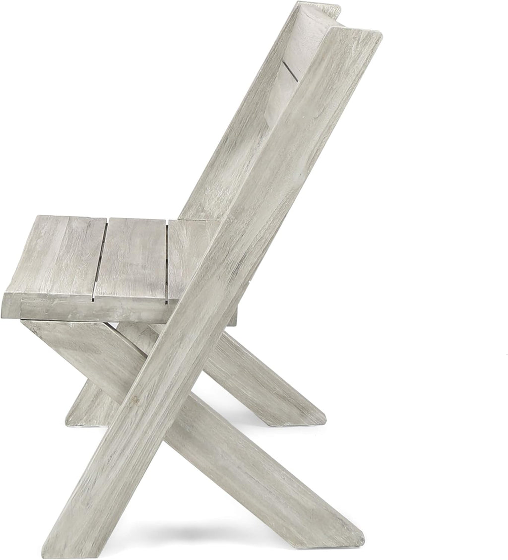 Acacia Wood Chairs Set of 2 A9519