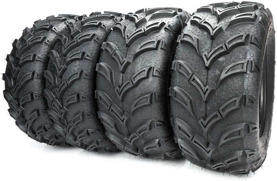 Set of 4 All Terrain ATV UTV Tires 25x8-12 Front 25x10-12 Rear 6PR P247970