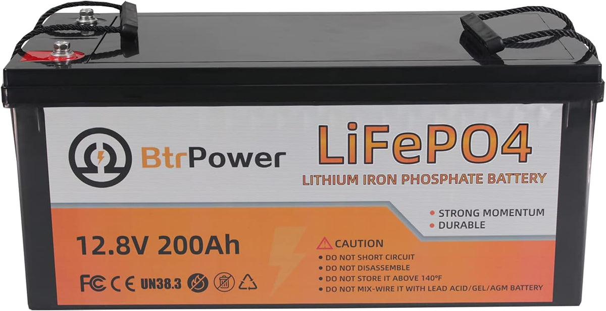 12V 200Ah Deep Cycle LiFePO4 Battery with Built-in 100AH BMS O1182