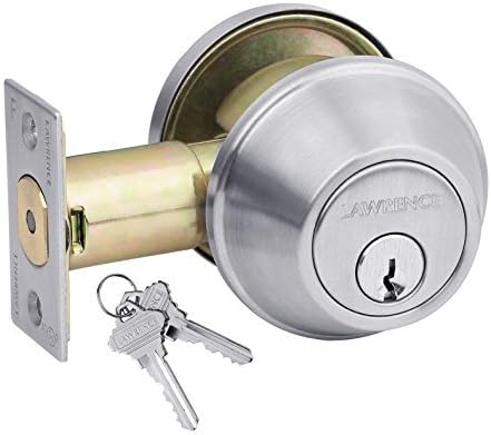 Heavy-Duty Commercial Single Cylinder Hardened Deadbolt Lock D24502