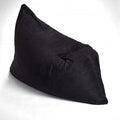 Black Faux Fur Bean Bag Lounger A48265