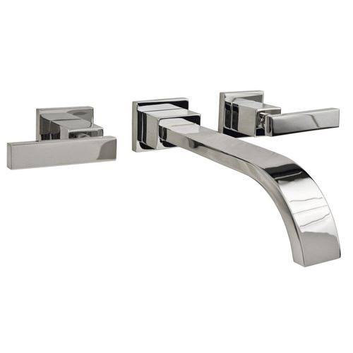 Polished Nickel Wall Mount Bathroom Faucet N662