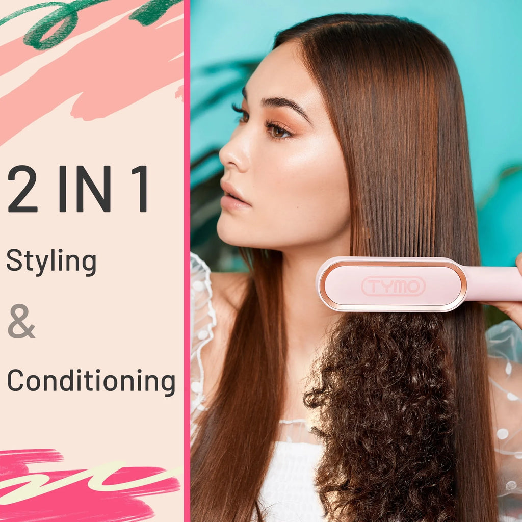 Pink Hair Straightener Brush H76680