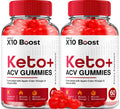 Keto ACV Gummies 1000mg B12 120 Gummies 2 Pack K5372