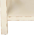 Distressed Ivory End Table I20755