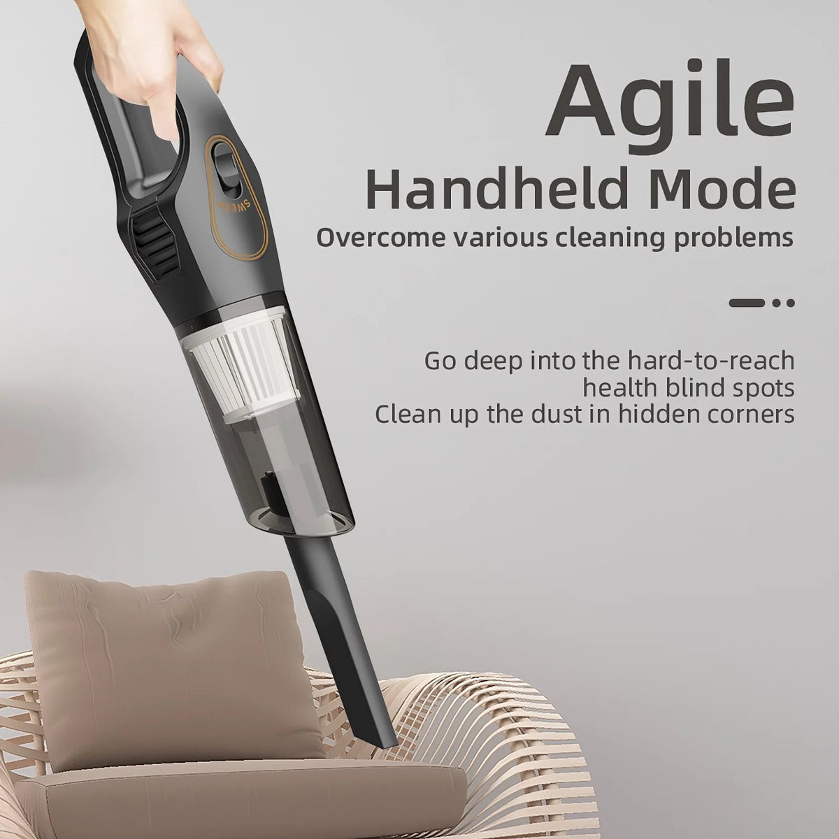 Cordless Handheld Car Vacuum Cleaner 12000PA Wet Dry L818
