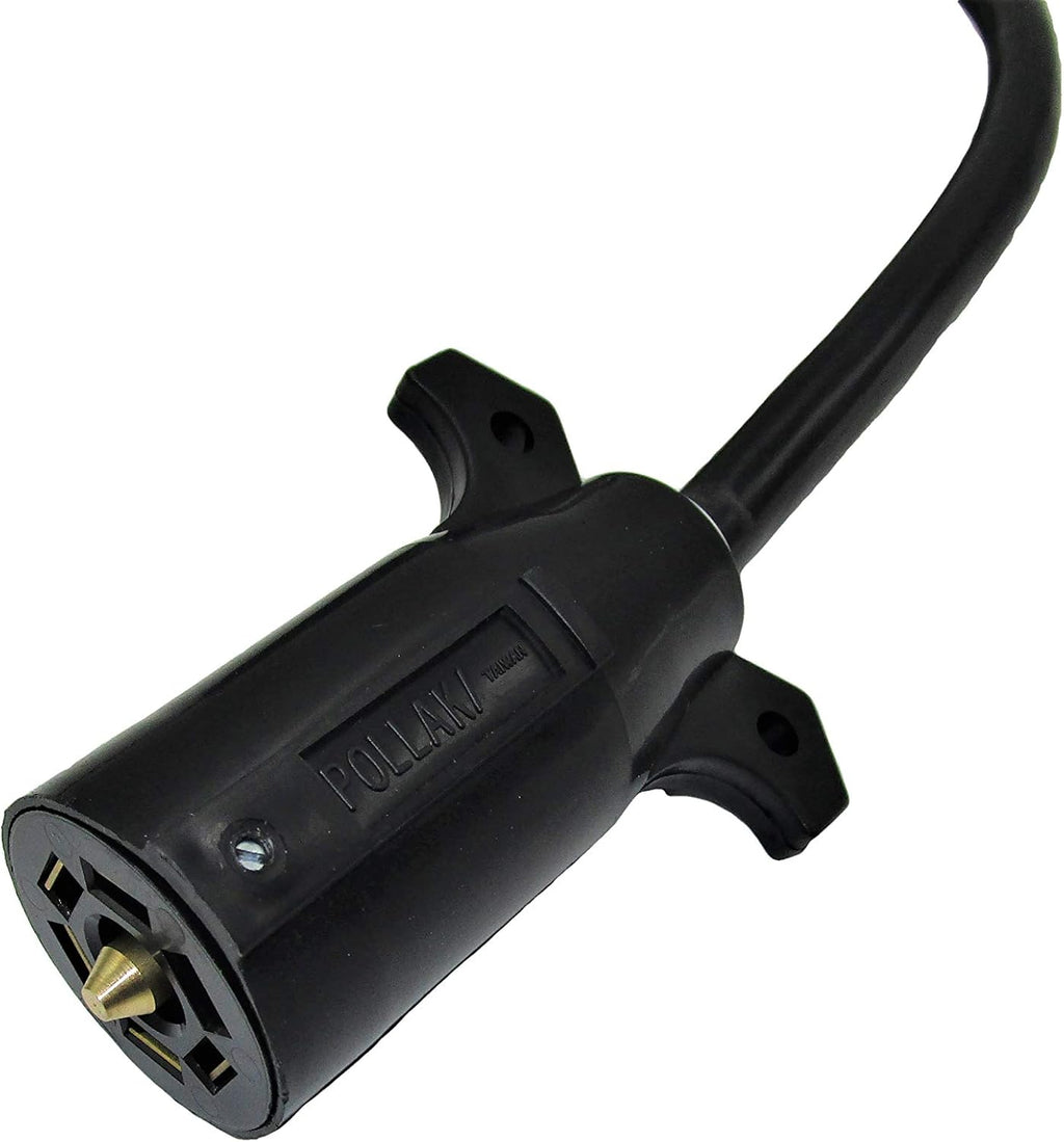 7 Way Trailer Plug Extension Cord Connector Assembly Heavy Duty (4' FT) Pack of 2 S600992