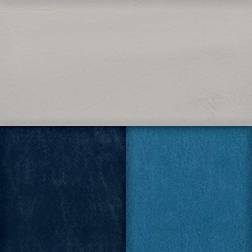 28" Pontoon Bench Seat Cushion Set, Grey/Navy/Blue A872