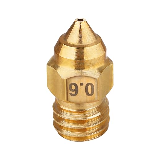 3D Printer Brass Nozzles Kit 0.4mm 0.6mm 0.8mm Pack of 8 K67370