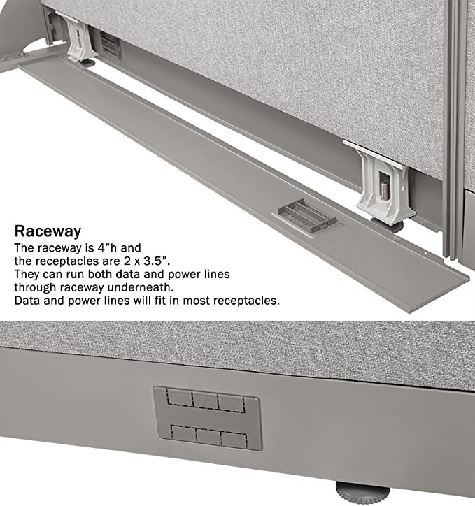 Office Partition Single Panel 48"w x 60"h Z70733