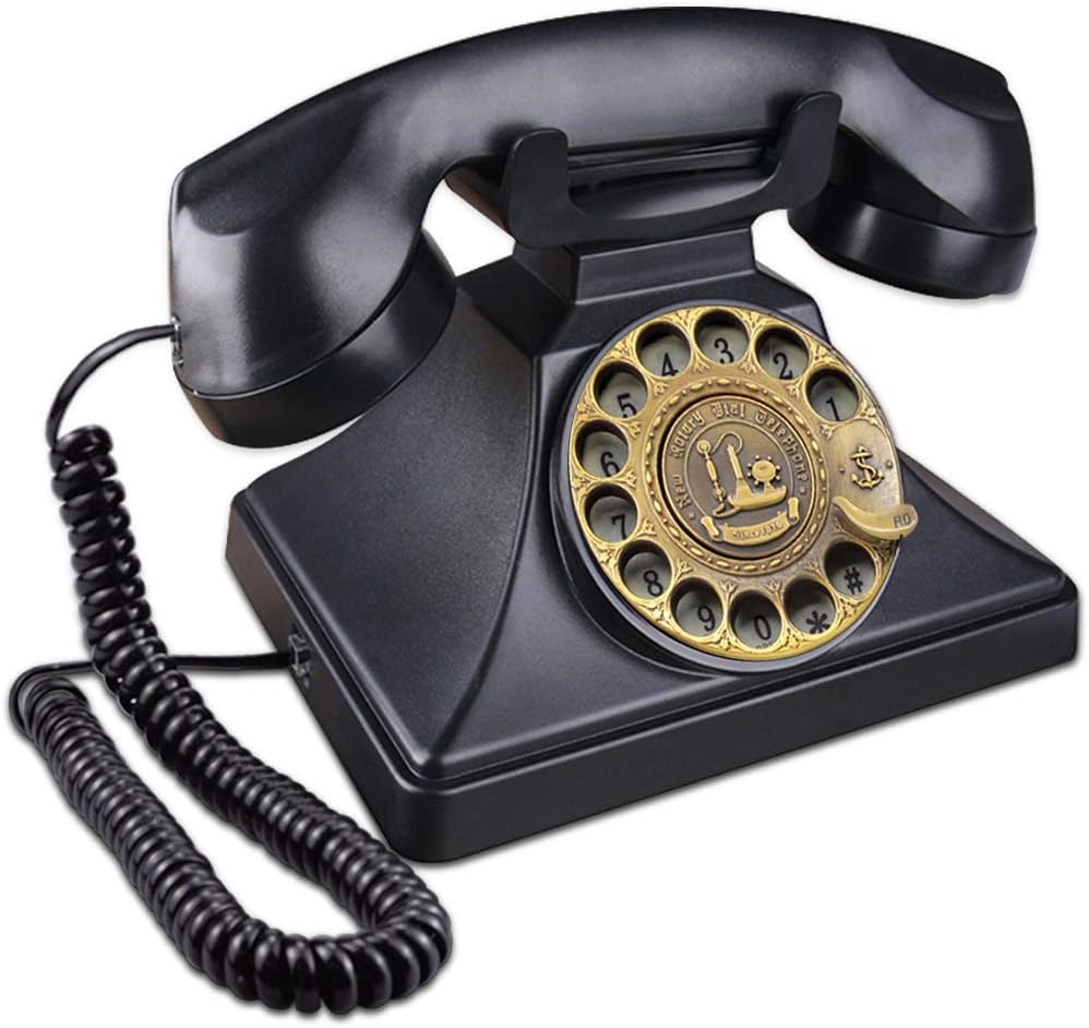 Black Retro Landline Telephone M8817