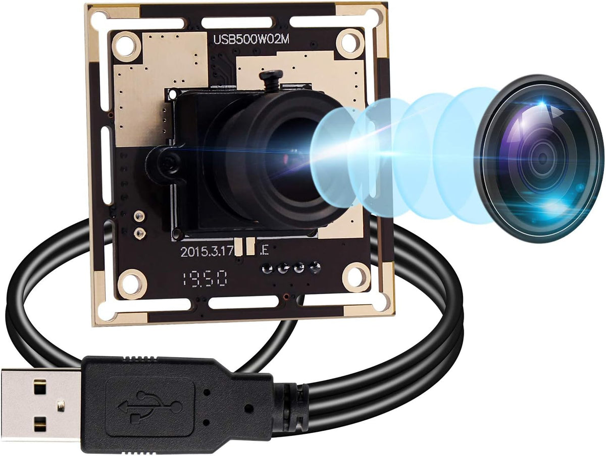 5 Megapixel USB Camera Module with CMOS OV5640 Sensor 3.6mm Lens B412