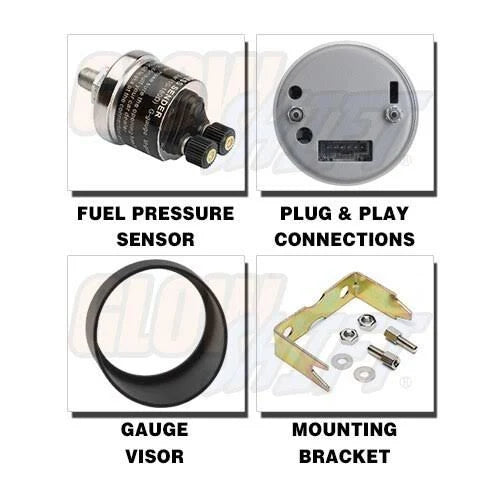 100 PSI Fuel Pressure Gauge Kit with Sensor E521