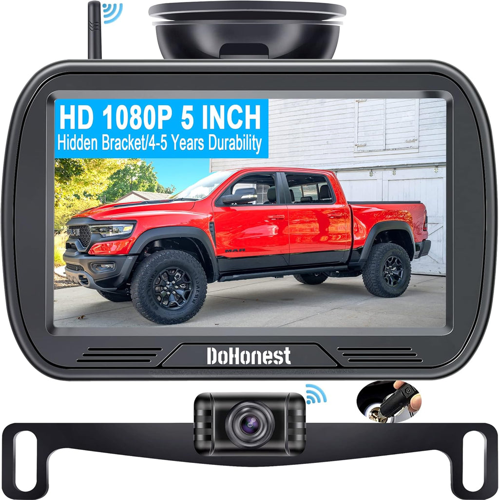 Wireless Backup Camera with 5'' Monitor HD 1080P R1871