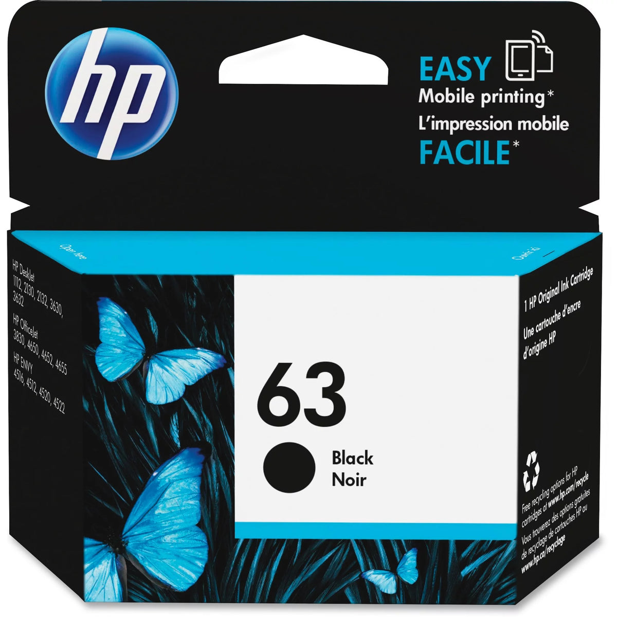 HP 63 Black Original Ink Cartridge P864951