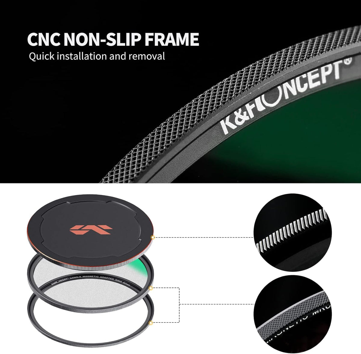 82mm Magnetic Black Soft Diffusion 1/4 Filter Kit F181909