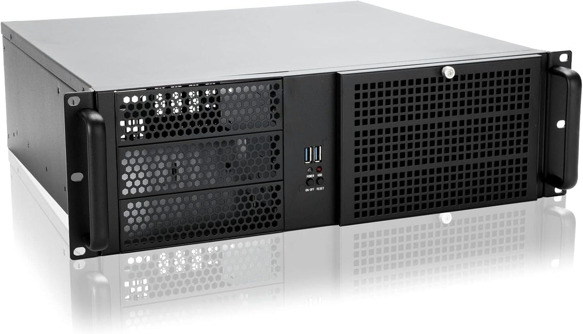 3u Rackmount Server Chassis with 3x5.25 Support PS2 PSU Side 80mm Fan Dust Filter Bracket Z61824