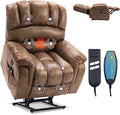 Large Dual Motor Lay Flat Lift Recliner Chair with Heat & Massage Y978