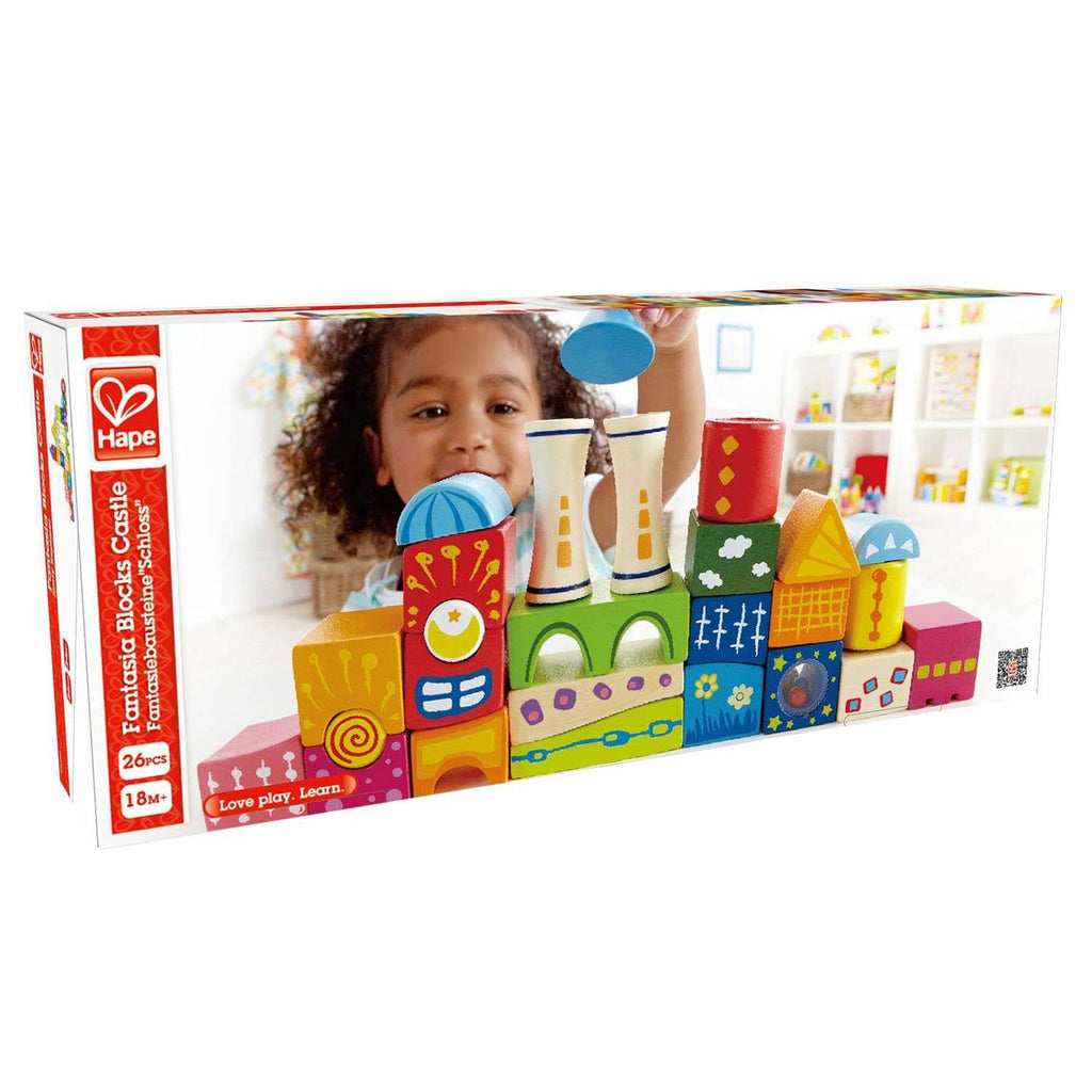 26 Piece Wooden Stacking Blocks Castle Toy G415723
