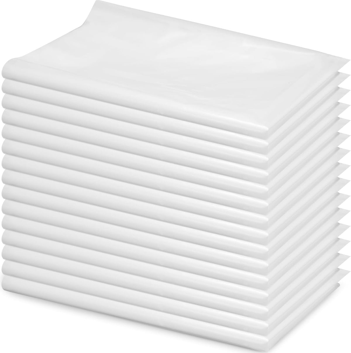 15 Pieces 39.37 x 31.5 Inch Plastic Clear Dust Collector Bags 70 Gallon W118