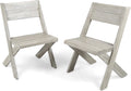 Acacia Wood Chairs Set of 2 A9519