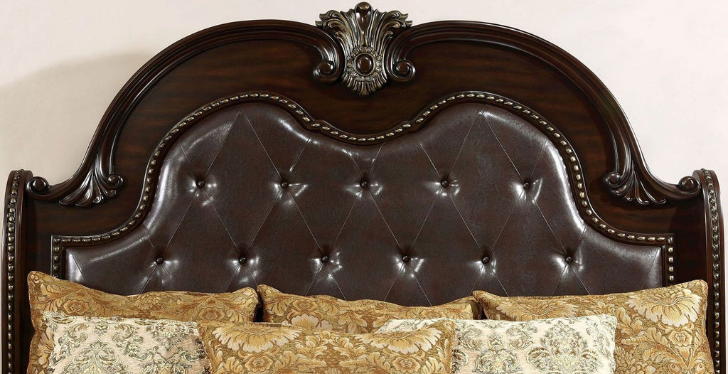 Brown Cherry Eastern King Size Bed C596386