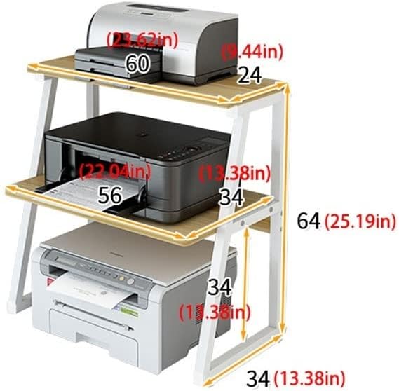 Desktop Printer Stand Storage Shelf File Holder U70574
