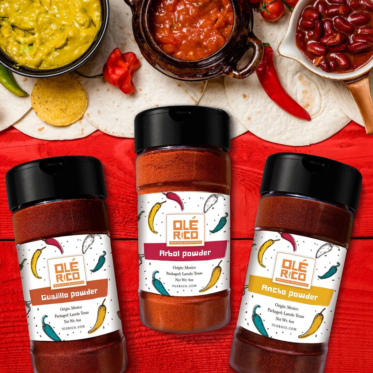 Chile Powder 3 Pack Bundle (12 oz Total) G280