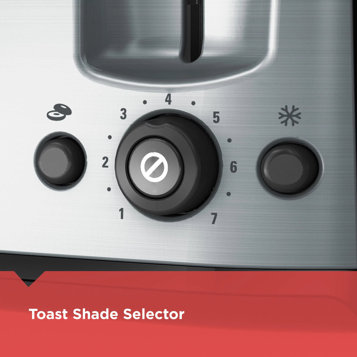 4-Slice Toaster with Extra-Wide Slots, Black/Silver W223236