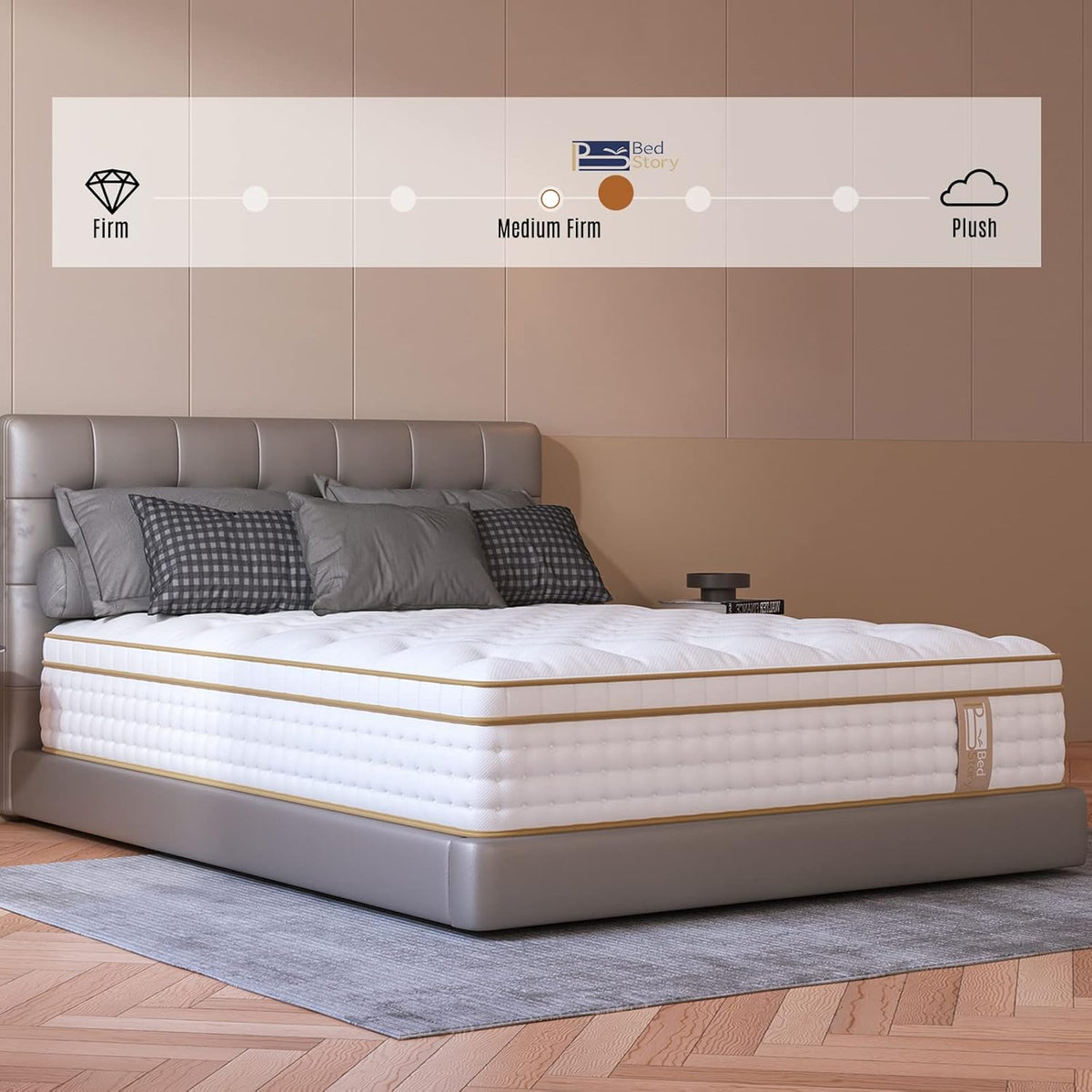 12 Inch Queen Gel Memory Foam Innerspring Mattress L4419