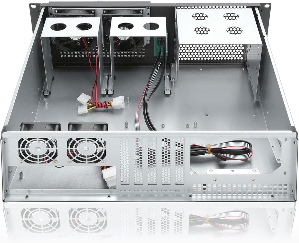 3u Rackmount Server Chassis with 3x5.25 Support PS2 PSU Side 80mm Fan Dust Filter Bracket Z61824