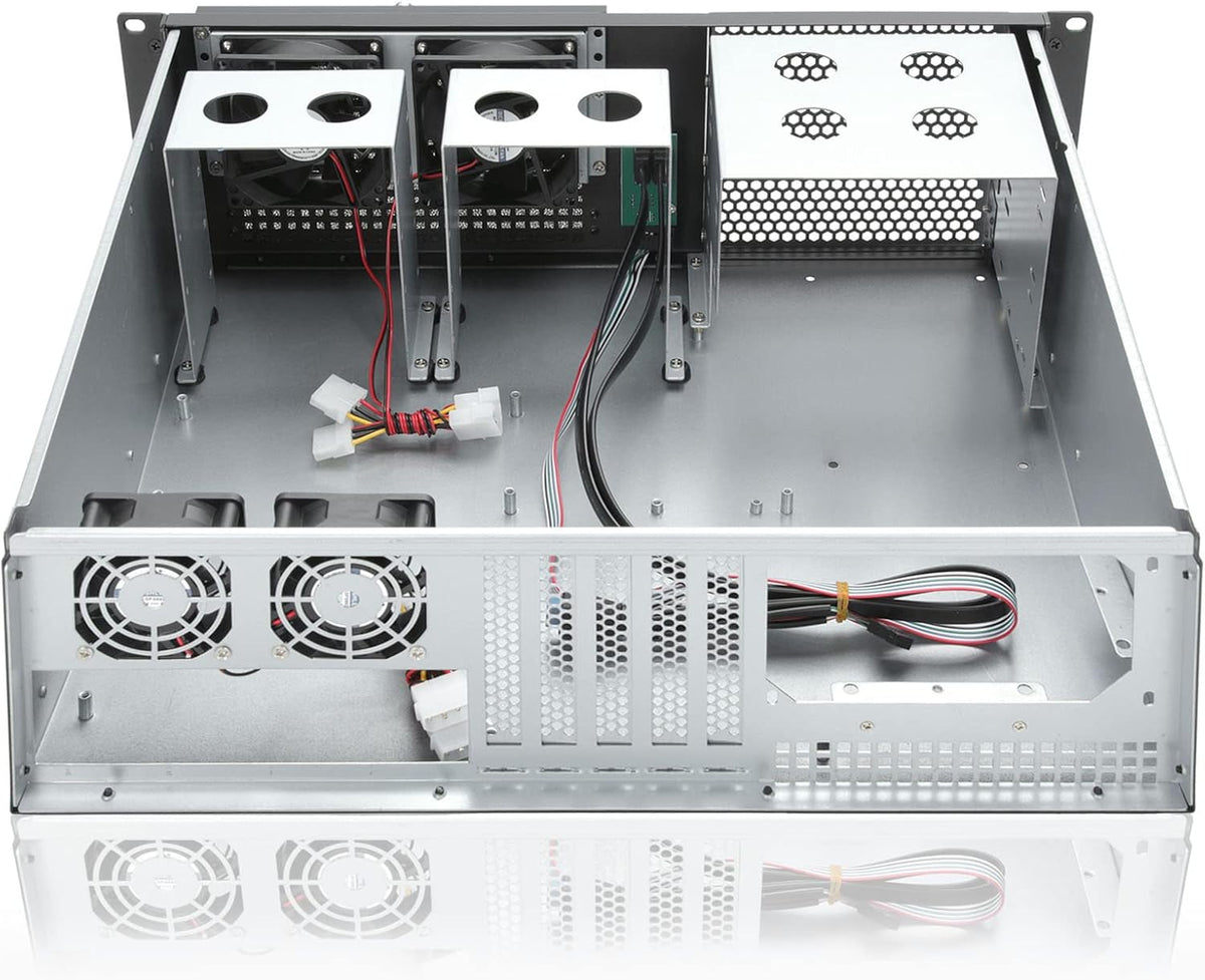 3u Rackmount Server Chassis with 3x5.25 Support PS2 PSU Side 80mm Fan Dust Filter Bracket Z61824