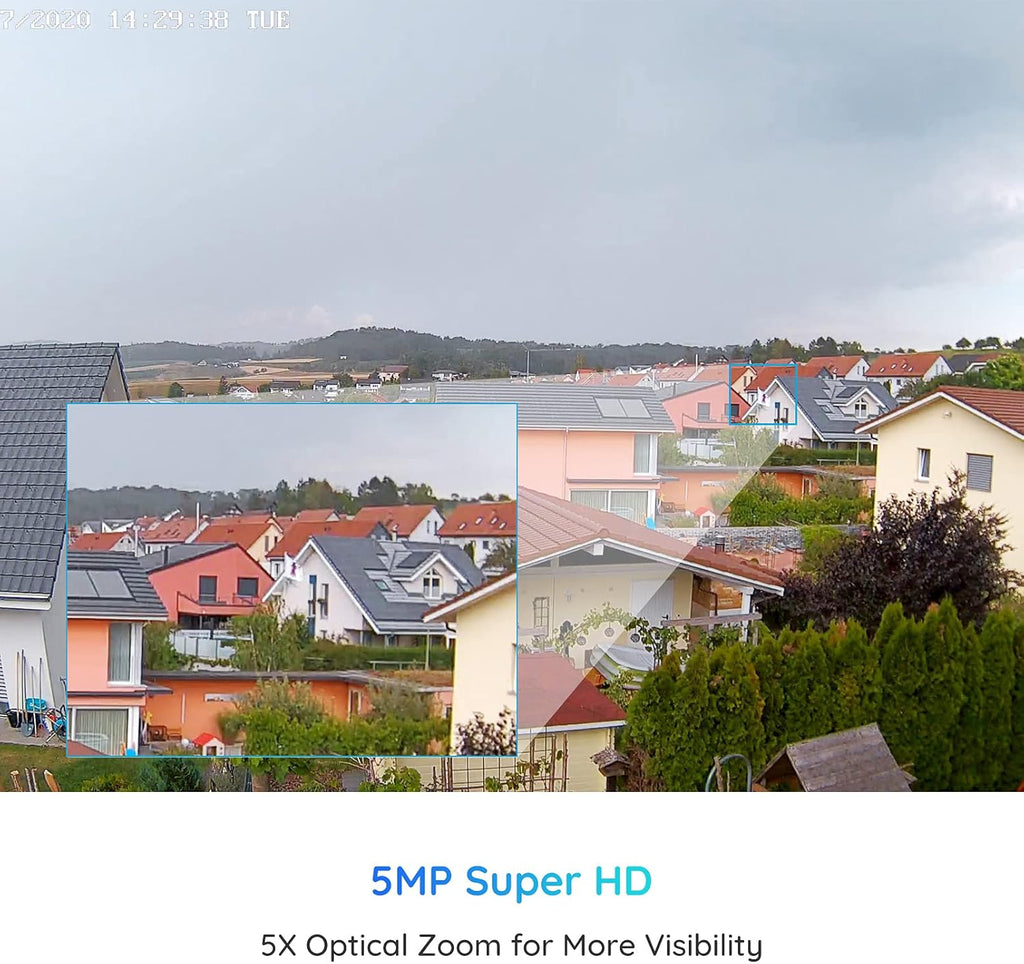 5MP PTZ Outdoor Security Camera System L43269