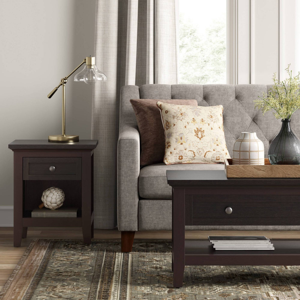 Espresso Brown End Table G15694