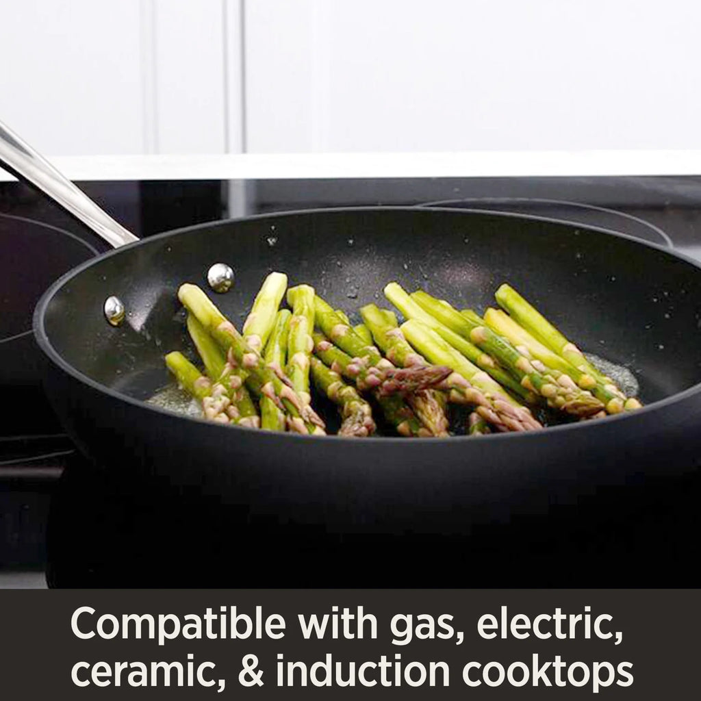 2 Piece Nonstick Hard Anodized Fry Pan Set, 10 & 12 inch E359562