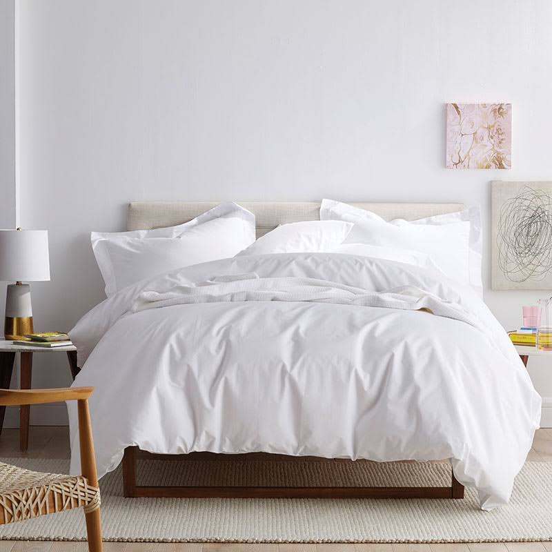 Butterscotch Cotton Percale King Fitted Sheet J744