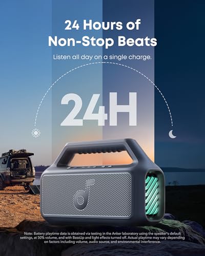 Outdoor Speaker, 80W, IPX7 Waterproof, Floatable, Bluetooth 5.3 T9947