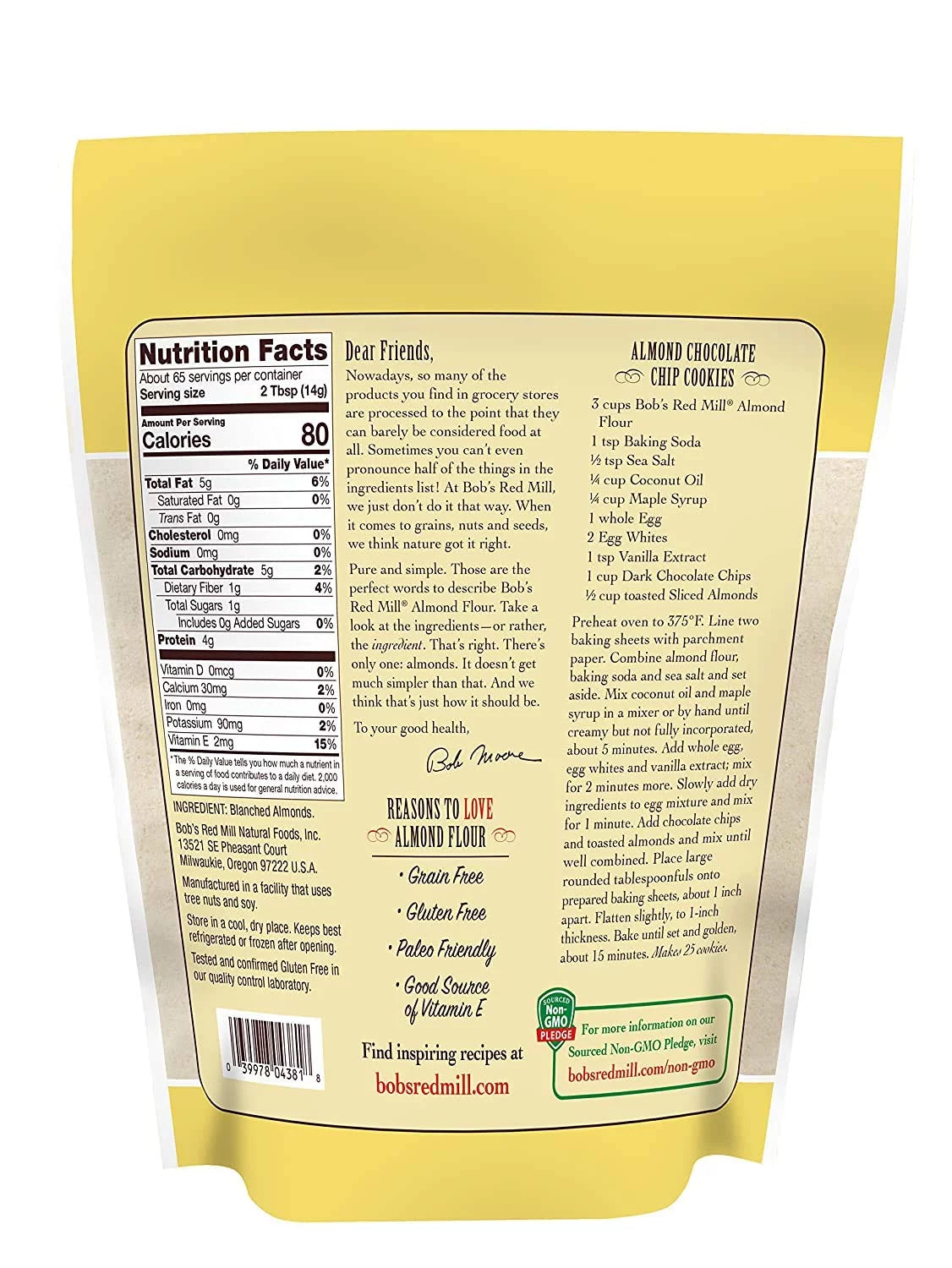 32 OZ Blanched Almond Flour (Pack of 4) W53223