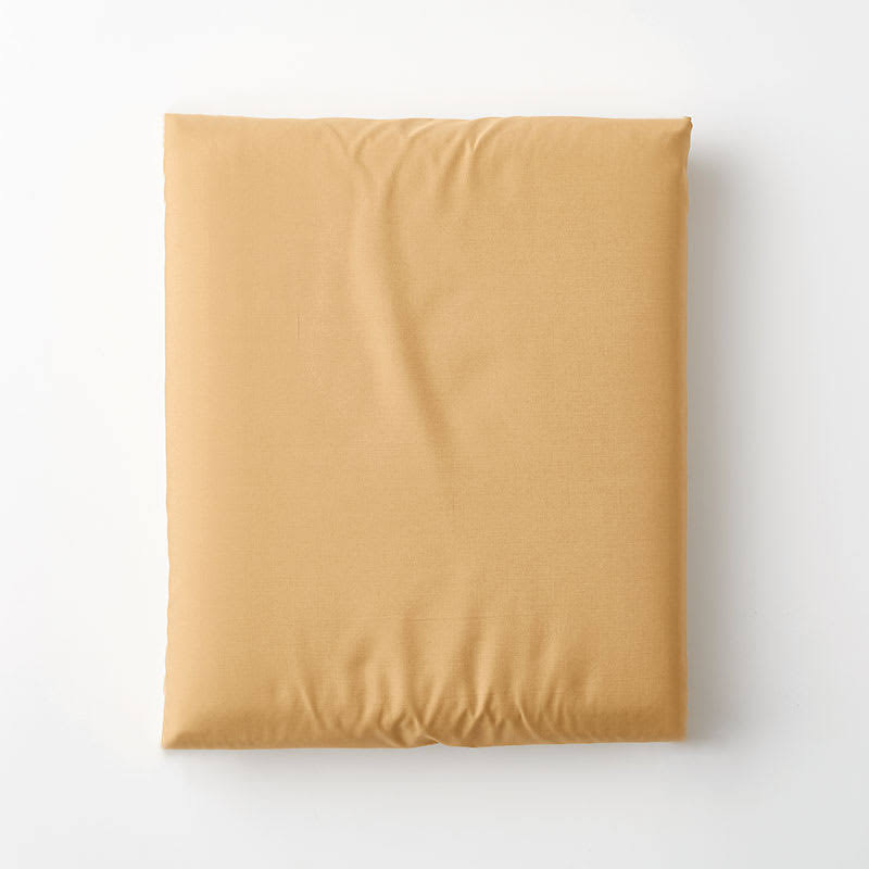 Butterscotch Cotton Percale King Fitted Sheet J744